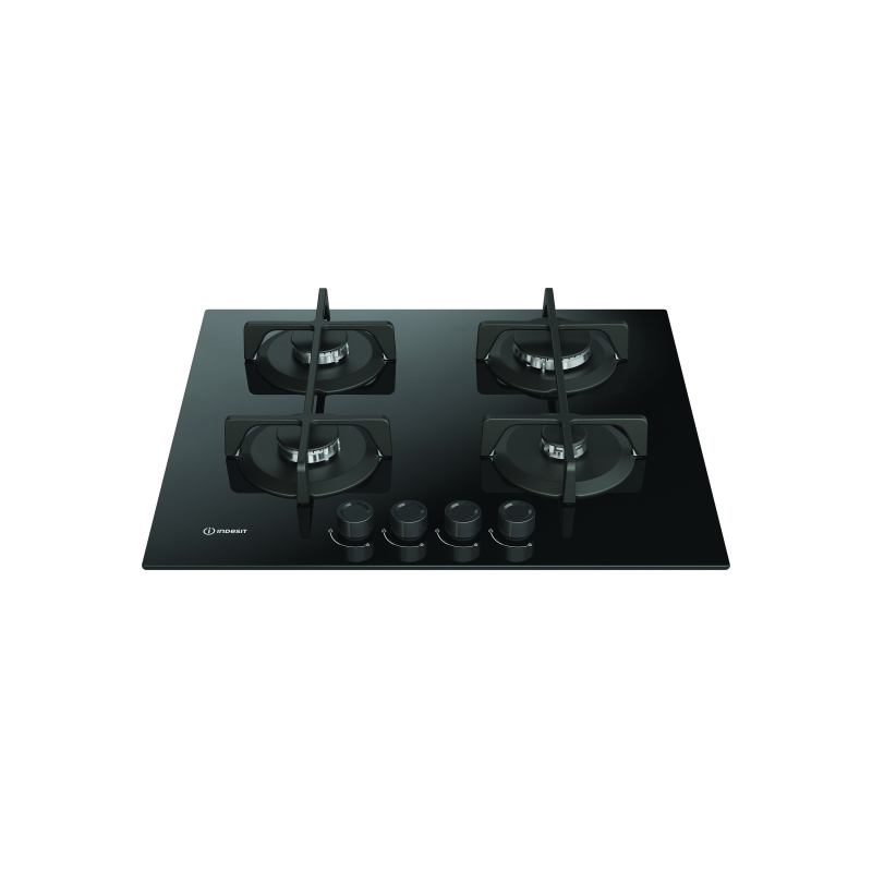 Indesit ING 61T BK 1 Black Built-in 60 cm Gas 4 zone(s)