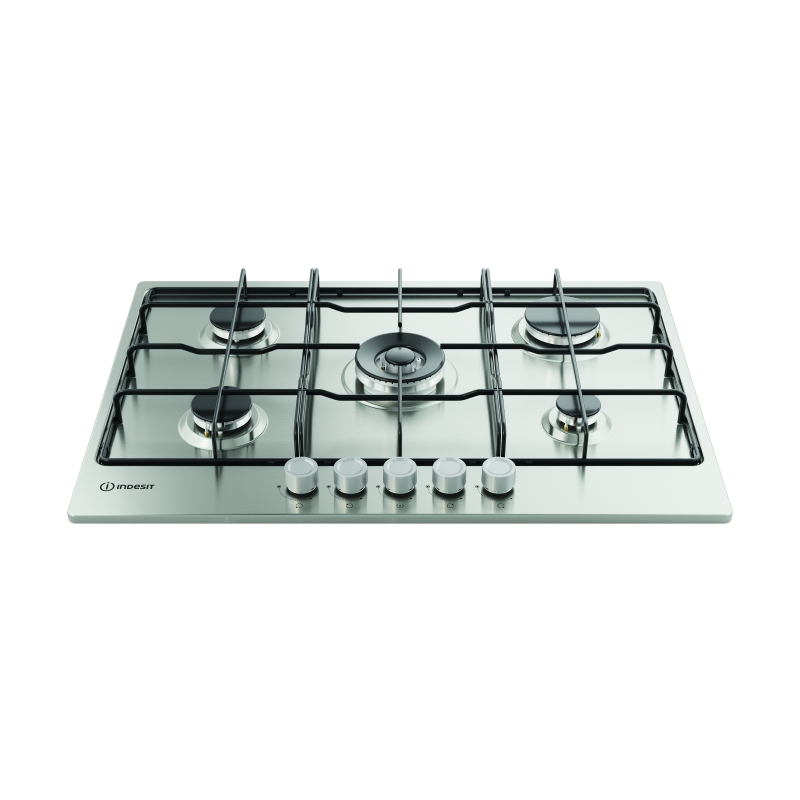 Indesit THP 752 W IX I 1 Stainless steel Built-in 75 cm Gas 5 zone(s)