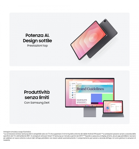 Samsung Galaxy Tab S11, Tablet AI, Wi-Fi, Design Leggero, Strumenti AI Multimodali, DeX, RAM 12GB, 256 GB, Batteria a Lunga