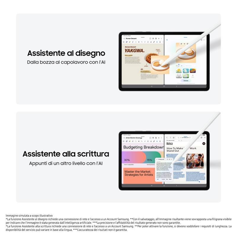 Samsung Galaxy Tab S11, Tablet AI, Wi-Fi, Design Leggero, Strumenti AI Multimodali, DeX, RAM 12GB, 256 GB, Batteria a Lunga