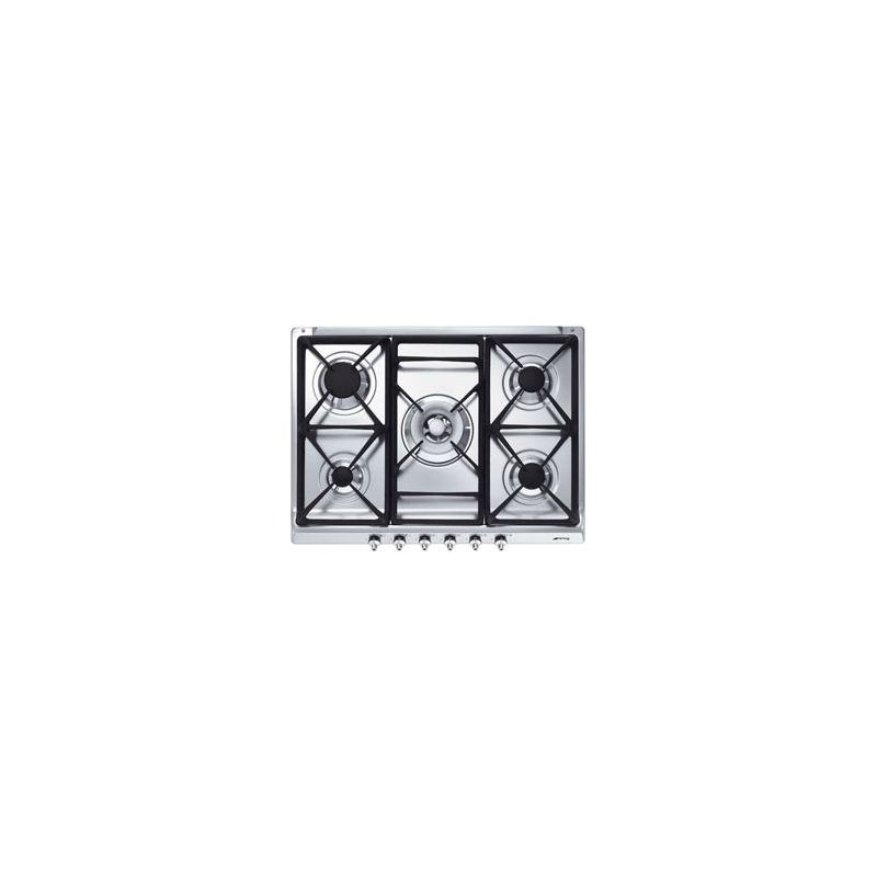Smeg Classic SE70SGH-5 Acier inoxydable Intégré Gaz 5 zone(s)