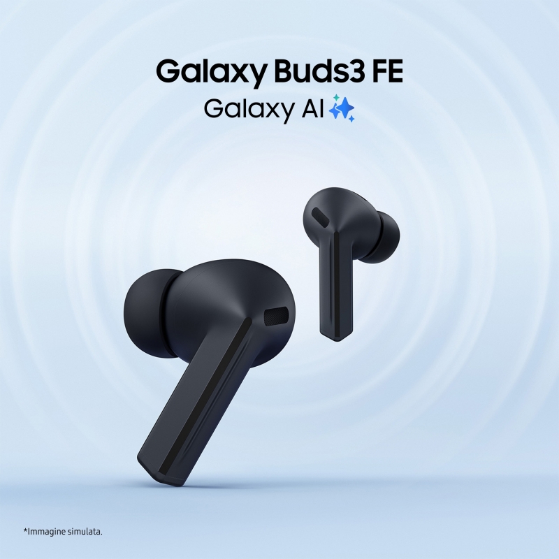 Samsung Galaxy Buds3 FE, Auricolari Wireless, Audio 360, Gemini AI, Black
