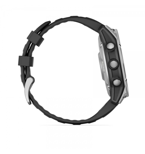 Garmin Fenix E 3,3 cm (1.3") AMOLED 47 mm Numérique 416 x 416 pixels Écran tactile Acier inoxydable Wifi GPS (satellite)