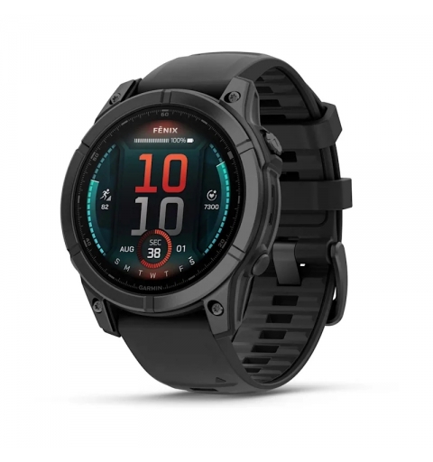 Garmin Fenix E 3,3 cm (1.3") AMOLED 47 mm Numérique 416 x 416 pixels Écran tactile Noir Wifi GPS (satellite)