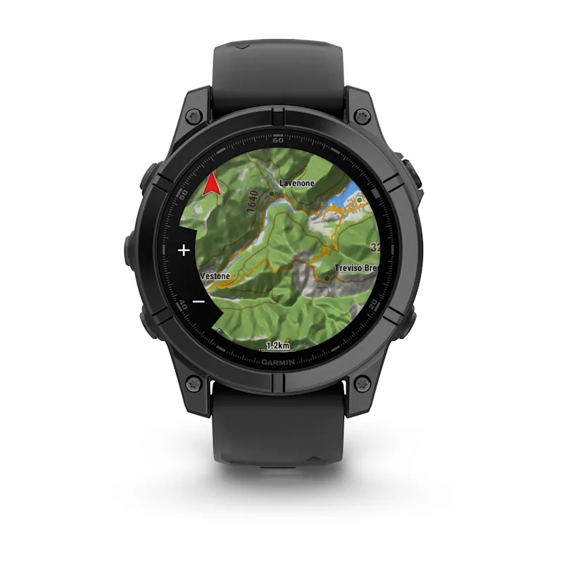 Garmin Fenix E 3,3 cm (1.3") AMOLED 47 mm Numérique 416 x 416 pixels Écran tactile Noir Wifi GPS (satellite)