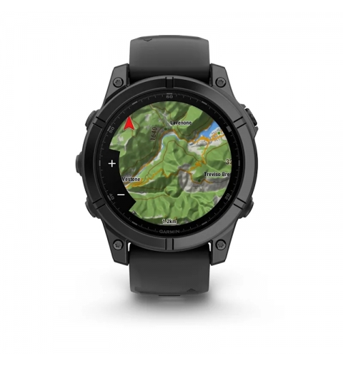 Garmin Fenix E 3,3 cm (1.3") AMOLED 47 mm Numérique 416 x 416 pixels Écran tactile Noir Wifi GPS (satellite)