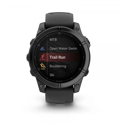 Garmin Fenix E 3.3 cm (1.3") AMOLED 47 mm Digital 416 x 416 pixels Touchscreen Black Wi-Fi GPS (satellite)