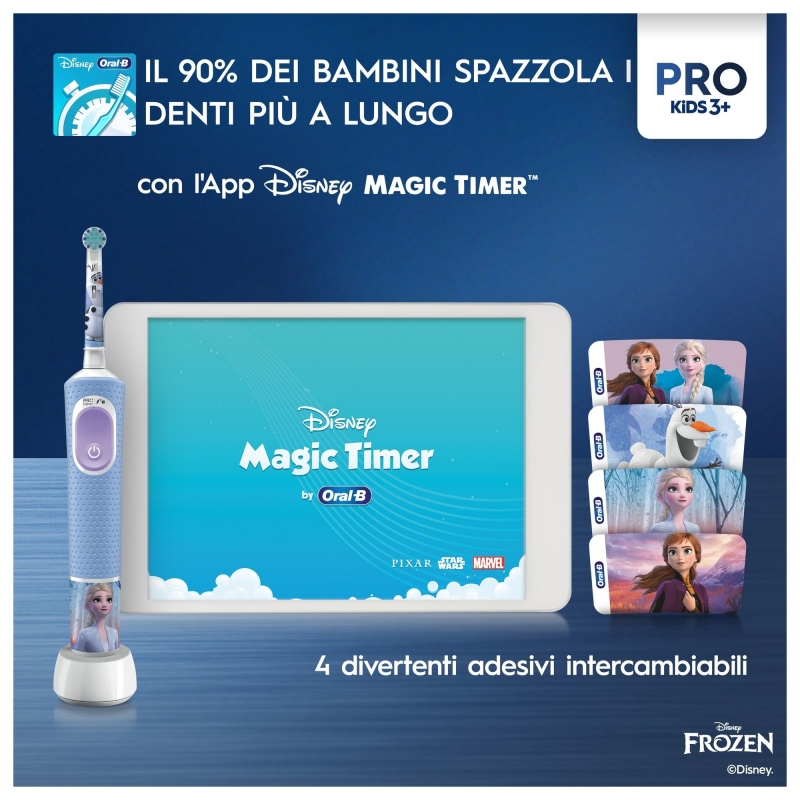 Oral-B Pro Kids Enfant Brosse à dents rotative oscillante Bleu clair
