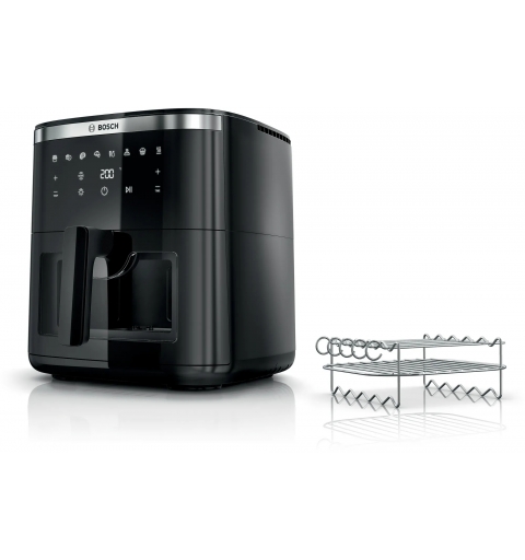 Bosch Serie 6 MAF671B1 freidora Sencillo 7,2 L Independiente 1800 W Freidora de aire caliente Negro