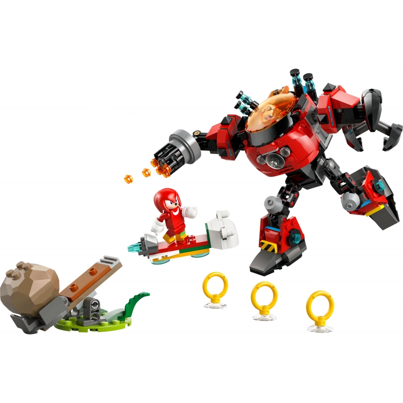 LEGO Knuckles vs. Dr. Eggman Egg Crusher Mech