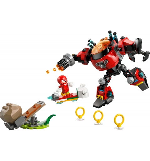 LEGO Knuckles vs. Dr. Eggman Egg Crusher Mech
