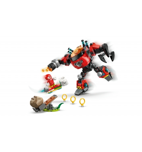 LEGO Knuckles vs. Dr. Eggman Egg Crusher Mech
