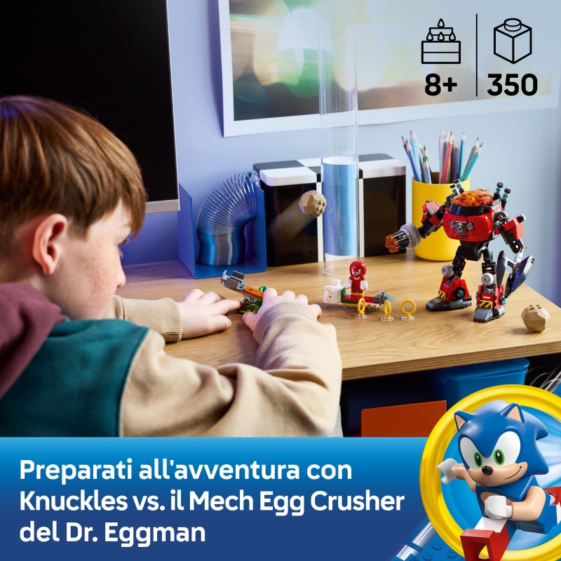 LEGO Knuckles vs. Dr. Eggman Egg Crusher Mech