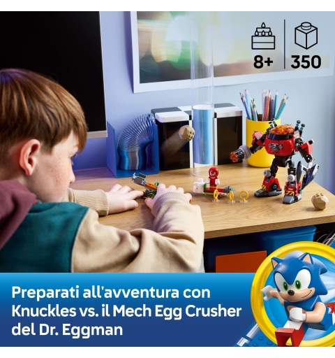LEGO Knuckles vs. Dr. Eggman Egg Crusher Mech