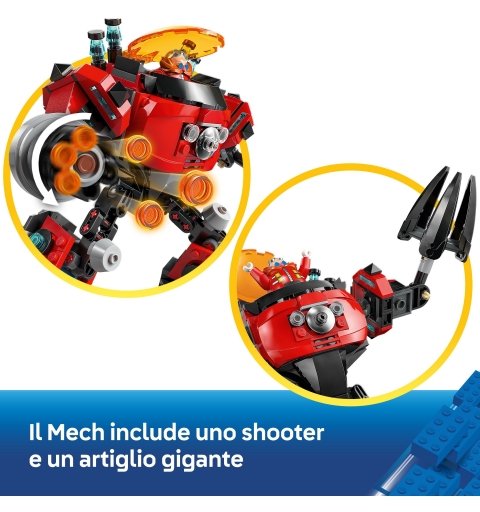 LEGO Knuckles vs. Dr. Eggman Egg Crusher Mech