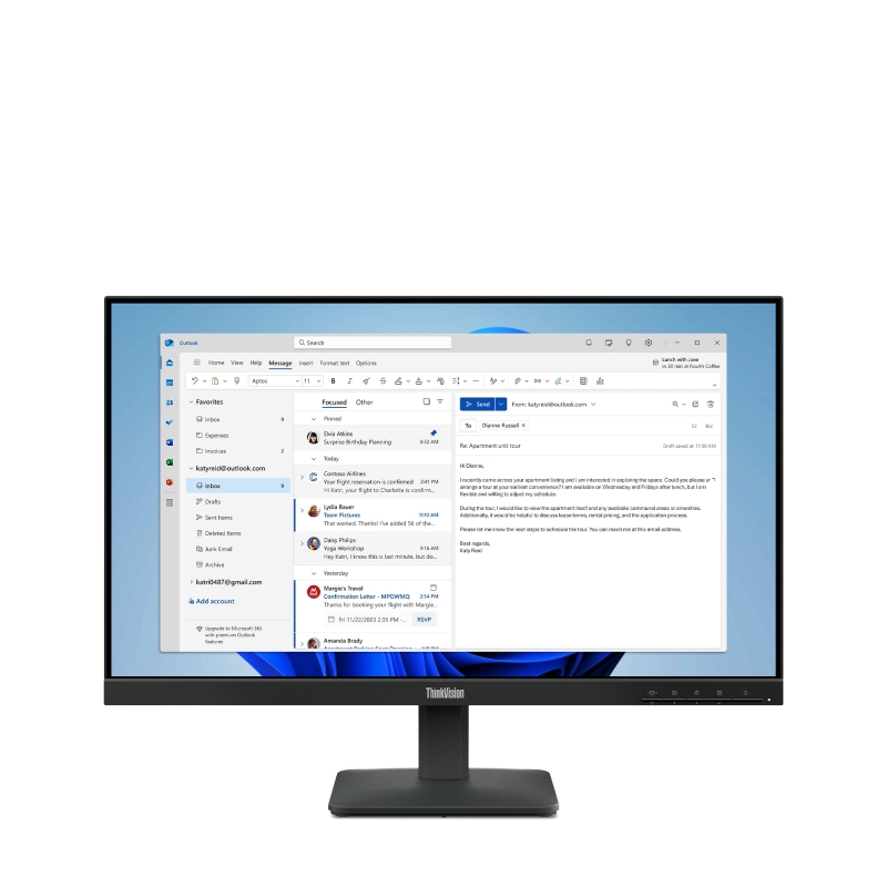 Lenovo ThinkVision S24-4e LED display 60,5 cm (23.8") 1920 x 1080 Pixel Full HD Nero