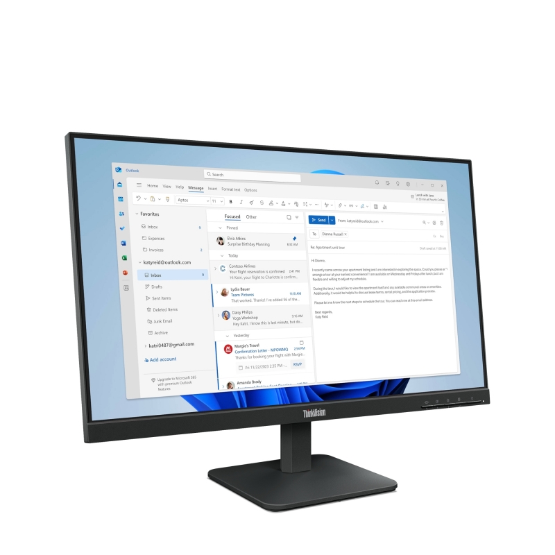 Lenovo ThinkVision S24-4e LED display 60,5 cm (23.8") 1920 x 1080 Pixel Full HD Nero