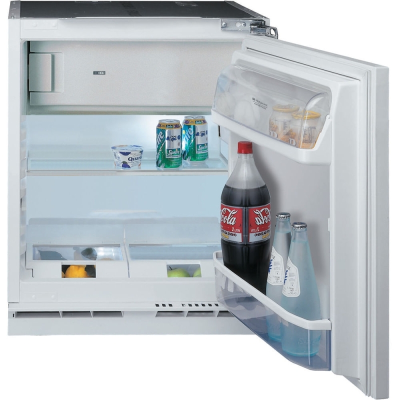 Hotpoint HABUF011 combi-fridge Built-in 126 L E Grey