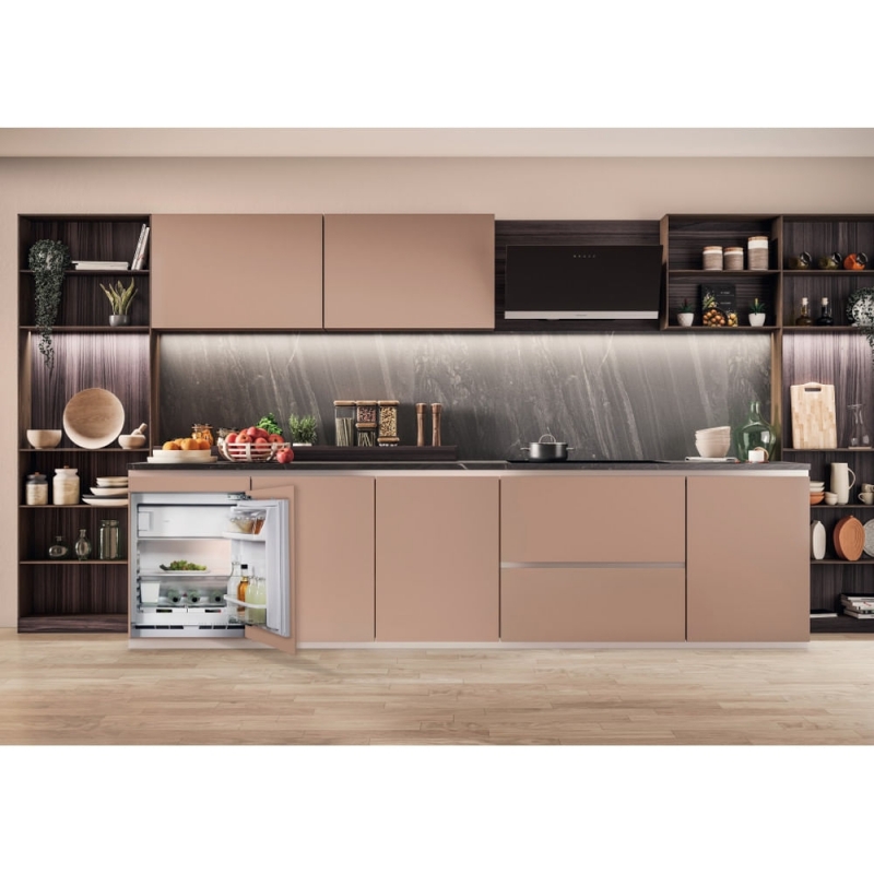 Hotpoint HABUF011 Kühlschrank mit Gefrierfach Integriert 126 l E Grau