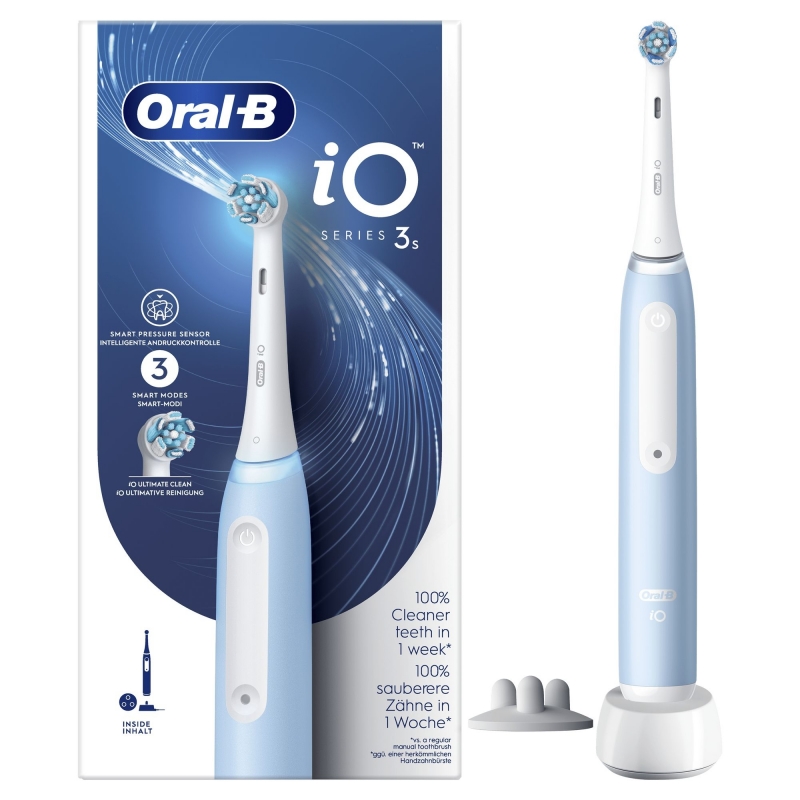 Oral-B iO 3 Erwachsener Vibrierende Zahnbürste Hellblau