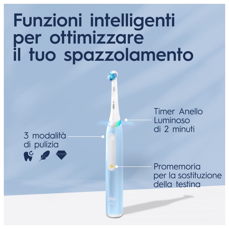 Oral-B iO 3 Erwachsener Vibrierende Zahnbürste Hellblau
