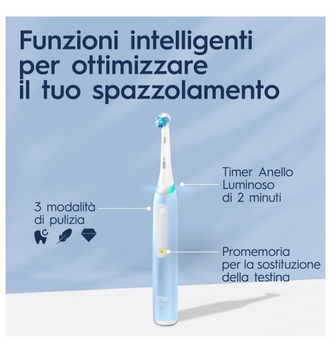 Oral-B iO 3 Adulto Cepillo dental vibratorio Azul claro