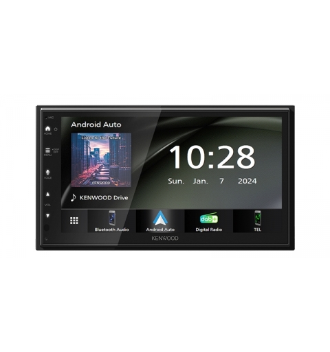 Kenwood DMX6523DABS récepteur multimédia de voiture Noir Wifi Bluetooth