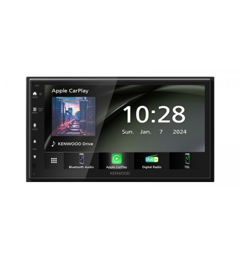 Kenwood DMX6523DABS récepteur multimédia de voiture Noir Wifi Bluetooth