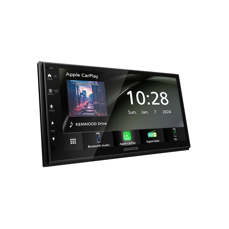 Kenwood DMX6523DABS récepteur multimédia de voiture Noir Wifi Bluetooth