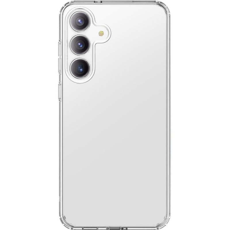 Cellularline Clear Strong - Galaxy S25 FE Custodia rigida con bordi in gomma