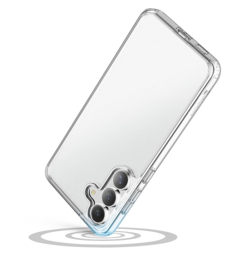 Cellularline Clear Strong - Galaxy S25 FE Custodia rigida con bordi in gomma