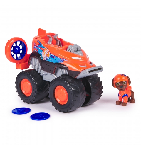 PAW Patrol Rescue Wheels Zuma’s Hovercraft, Toy Truck with Projectile Launcher and Collectible Action Figure, Kids Toys for