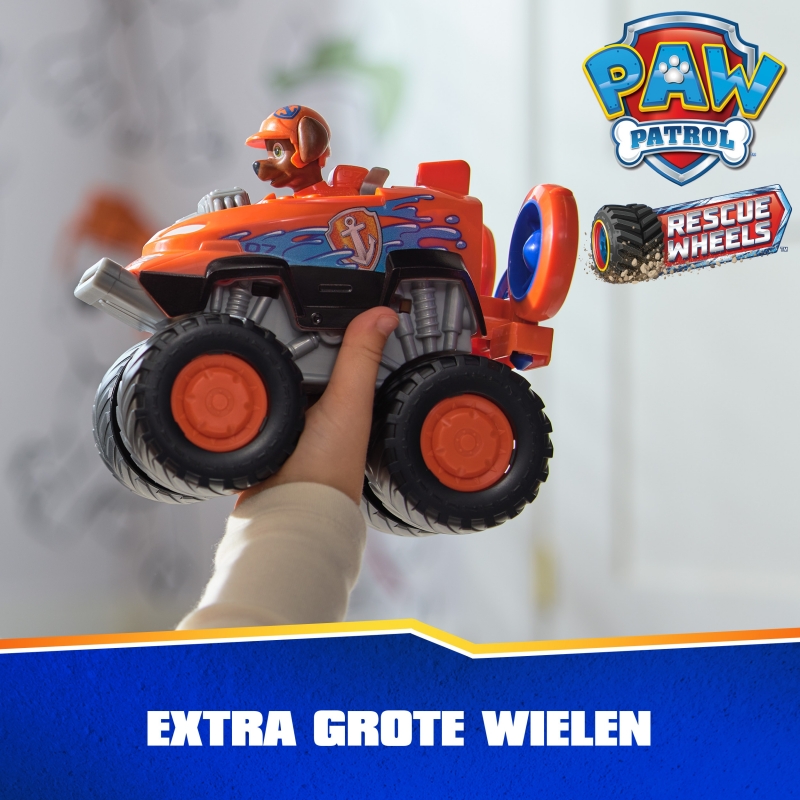 PAW Patrol Rescue Wheels, Hovercraft di Zuma, Veicolo Giocattolo con Lanciamissili e Personaggio Collezionabile, Giocattoli