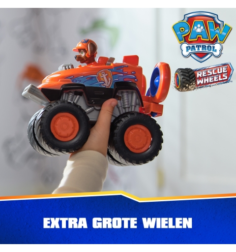 PAW Patrol Rescue Wheels Zuma’s Hovercraft, Toy Truck with Projectile Launcher and Collectible Action Figure, Kids Toys for
