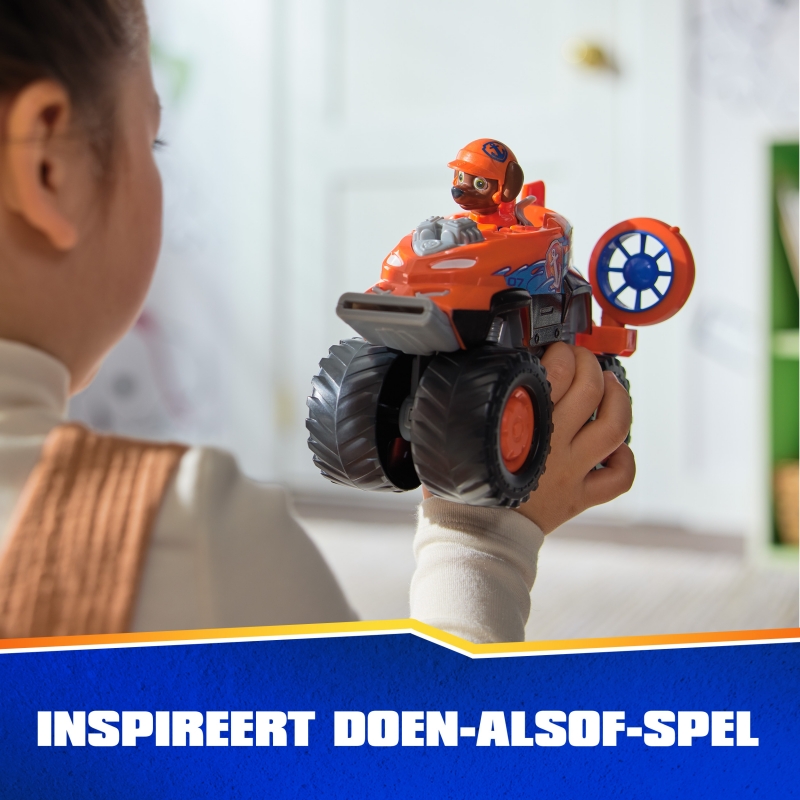 PAW Patrol Rescue Wheels Zuma’s Hovercraft, Toy Truck with Projectile Launcher and Collectible Action Figure, Kids Toys for