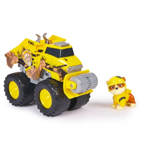 PAW Patrol Rescue Wheels Rubble’s Bulldozer, Toy Truck with Vehicle Transformation and Collectible Action Figure, Kids Toys