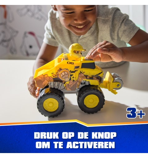 PAW Patrol Rescue Wheels Rubble’s Bulldozer, Toy Truck with Vehicle Transformation and Collectible Action Figure, Kids Toys