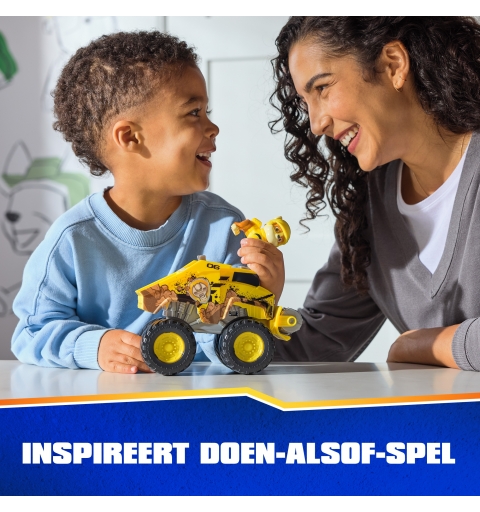 PAW Patrol Rescue Wheels Rubble’s Bulldozer, Toy Truck with Vehicle Transformation and Collectible Action Figure, Kids Toys