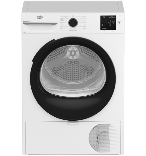 Beko MWBMT392B_IT 9kg, Classe C, Linea Estetica NX, motore inverter, Display digitale, colore Bianco, oblò Nero