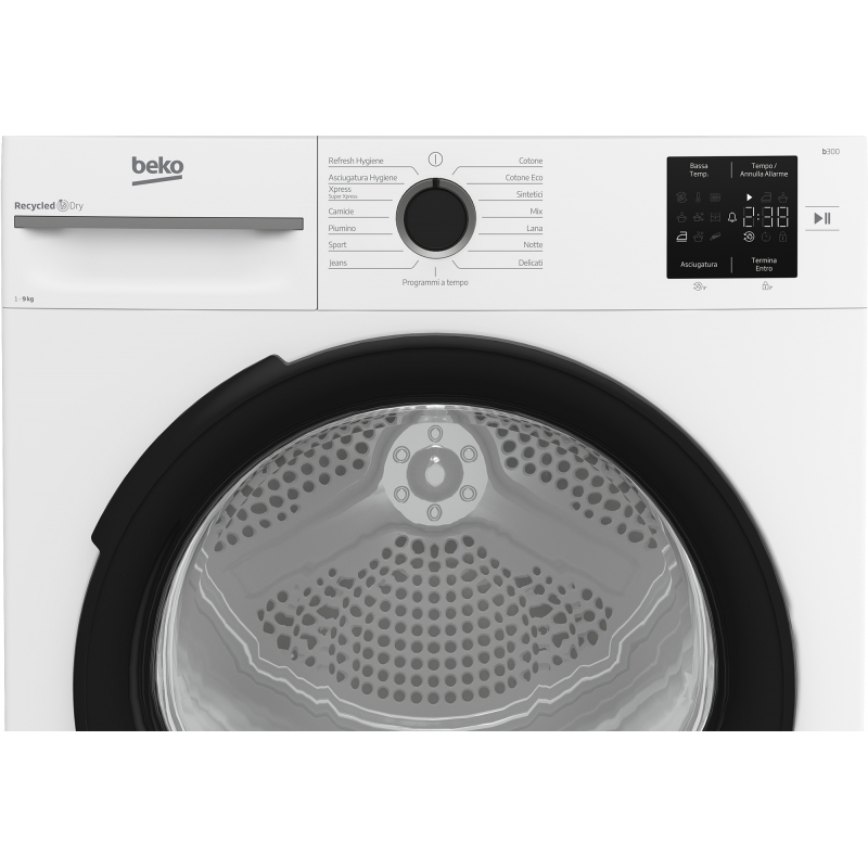 Beko MWBMT392B_IT sèche-linge Pose libre Charge avant 9 kg Blanc