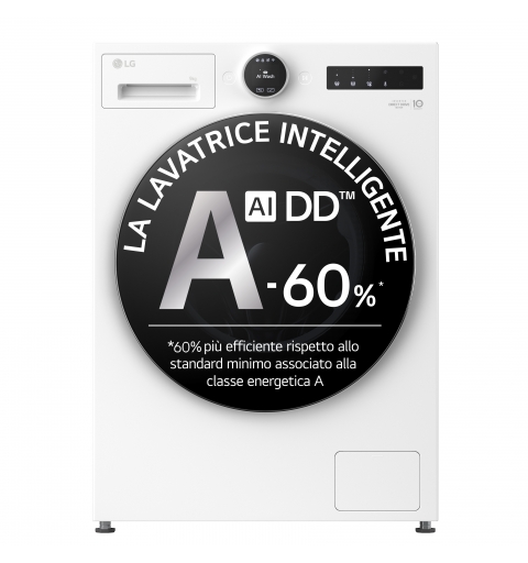LG F4X9009TWCE washing machine Front-load 9 kg 1400 RPM White