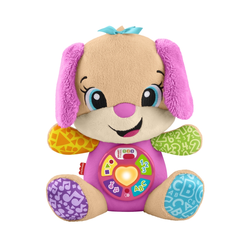 Fisher-Price Laugh & Learn Juguete De Aprendizaje Musical Perrita Con Smart Stages De De , Peluche Rosa Para Bebés En Versión