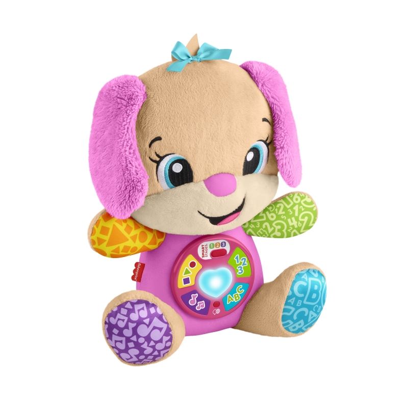 Fisher-Price Laugh & Learn Juguete De Aprendizaje Musical Perrita Con Smart Stages De De , Peluche Rosa Para Bebés En Versión