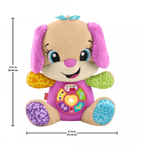 Fisher-Price Laugh & Learn Juguete De Aprendizaje Musical Perrita Con Smart Stages De De , Peluche Rosa Para Bebés En Versión