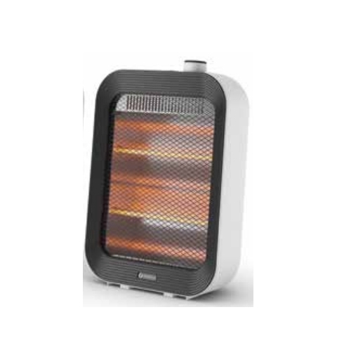 Olimpia Splendid Quarzia Slim Interno Nero 800 W Riscaldatore ambiente elettrico a infrarossi