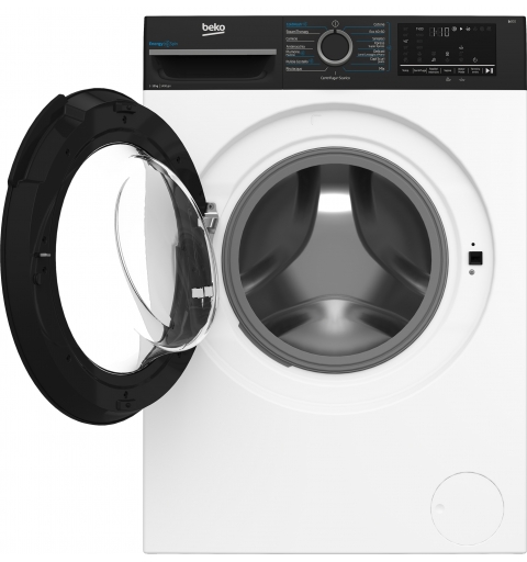Beko b300 BMGWT41241B machine à laver Charge avant 12 kg 1400 tr min Noir, Blanc