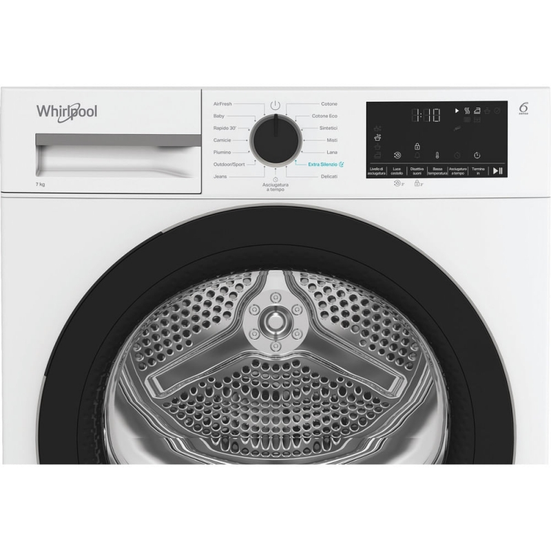 Whirlpool C WD R47M WBS IT sèche-linge Pose libre Charge avant 7 kg Blanc
