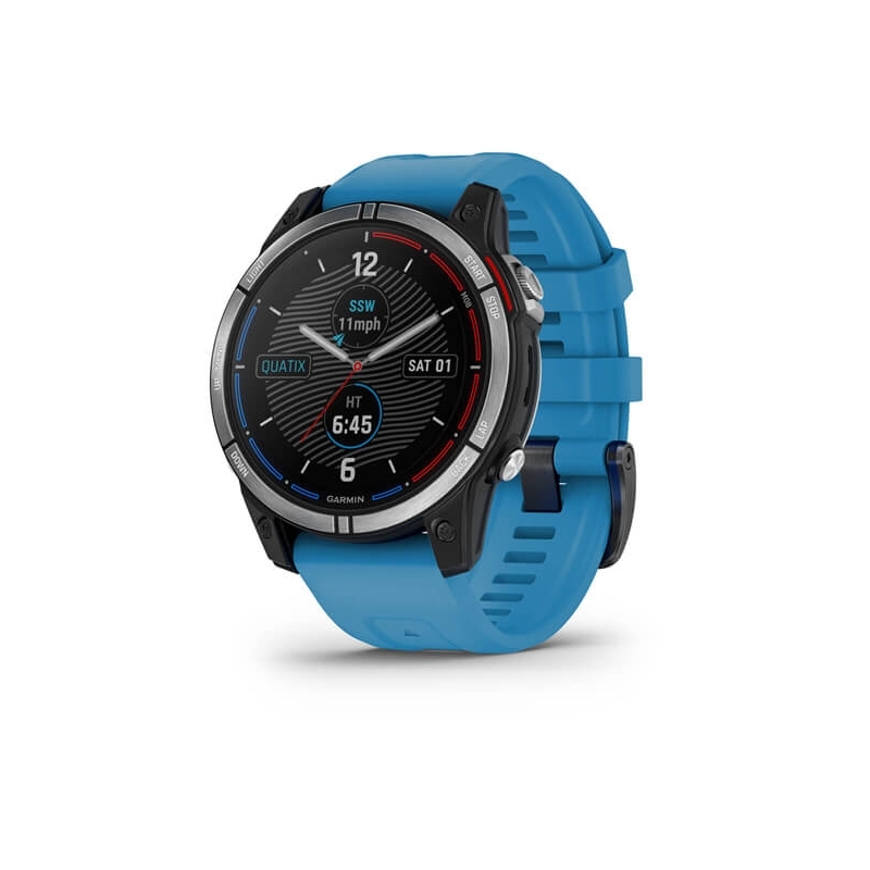 Garmin quatix 7 3.3 cm (1.3") MIP 47 mm Digital 260 x 260 pixels Touchscreen Blue Wi-Fi GPS (satellite)