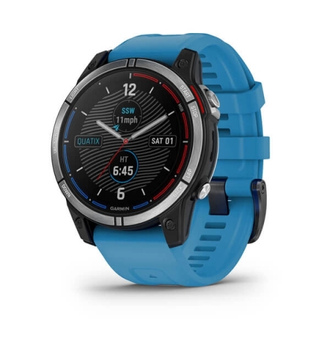 Garmin quatix 7 3.3 cm (1.3") MIP 47 mm Digital 260 x 260 pixels Touchscreen Blue Wi-Fi GPS (satellite)