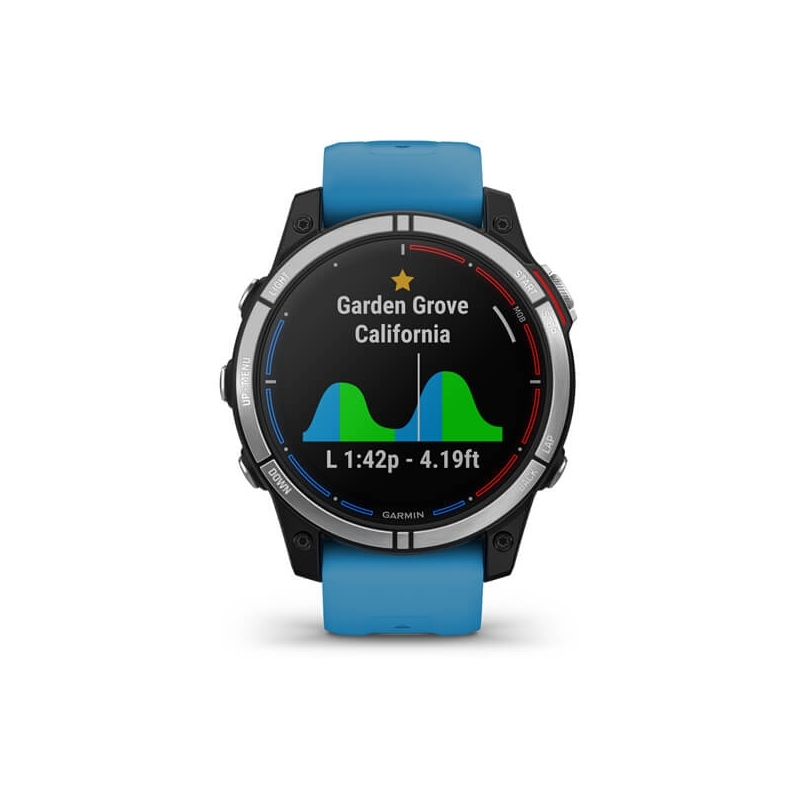 Garmin quatix 7 3.3 cm (1.3") MIP 47 mm Digital 260 x 260 pixels Touchscreen Blue Wi-Fi GPS (satellite)